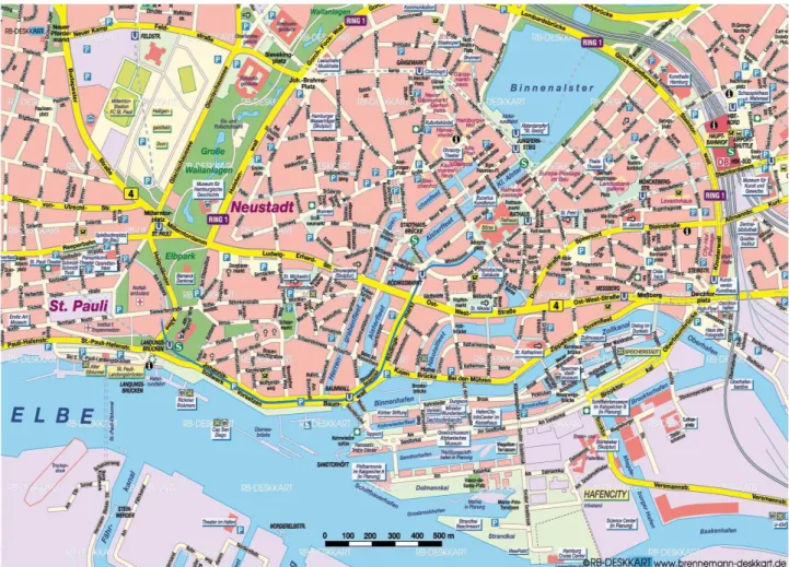 Figura 9 – Mapa da cidade de Hamburgo  Fonte: www.google.com 