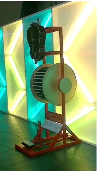 Figure 10-  Exhibit Guitar Oscilloscope in the first stage, in Floor 2 with the old  interpretation 