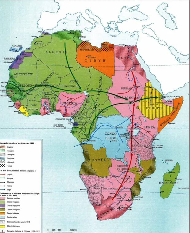 MAPA DA ÁFRICA COLONIAL