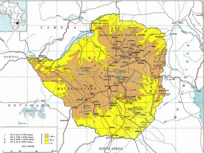 MAPA DA RODÉSIA (1973)