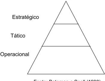 Figura  1  - Organização em níveis de tipo de trabalho