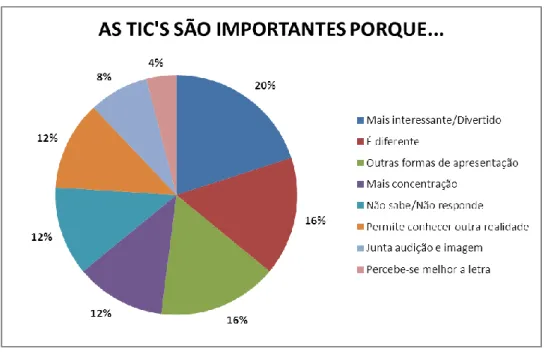 Figura 16 - As TIC são importantes porque… 