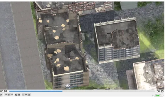 Figure 7 – Screenshot of a video used in user study  
