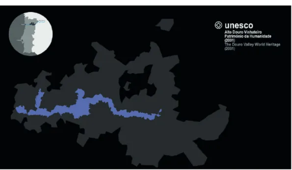 Mapa 1: Alto Douro Vinhateiro Património da Humanidade 2001