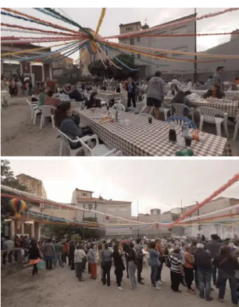 Fig. 1   Print screens of the video stimuli