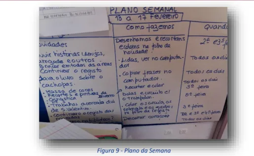 Figura 9 - Plano da Semana 