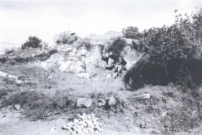 Figura 5.2. Antiga exploração de granito, pedreira, em Esposade (Dias, 1995) 