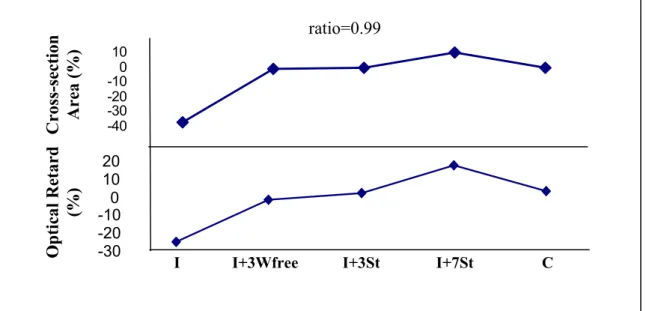 Figure 3  -40-30-20-10010-30-20-1001020Cross-section Area (%) Optical Retard(%) 