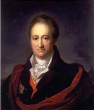 Figura 5. Johann Wolfgang von Goethe 14  (a pintura representativa por volta  de 1809 mostra Goethe com as insígnias do Grã-Cruz, reservada para os  Príncipes da Família Ducal e os Ministros de Estado, da ‘Ordem Dinástica  do Falcão Branco’)