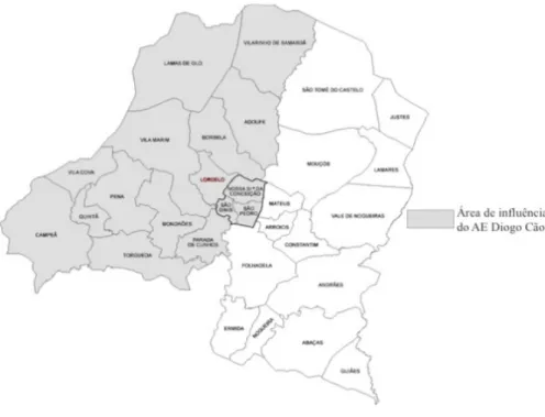 Figura 1 -Mapa do conselho de Vila Real 