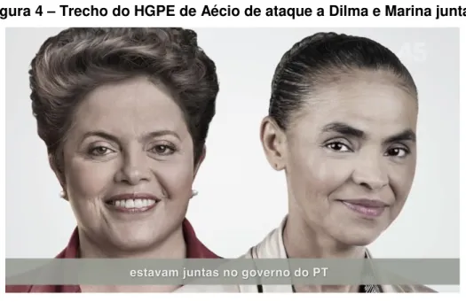 Figura 4  –  Trecho do HGPE de Aécio de ataque a Dilma e Marina juntas 