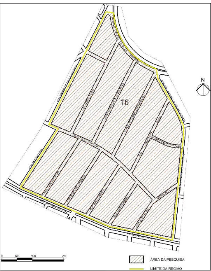 Figura 2.4.  –  Mapa do bairro Laranjeiras 