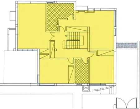 Figura 22 – Área útil de pavimento simplificada do piso 1. 