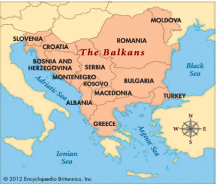 Figura   1   -­‐   Península   Balcânica   