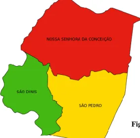 Figura 2: Mapa da união de freguesias  de Vila Real 