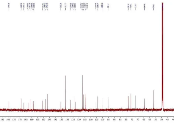 Figura 20S. Espectro de RMN  13 C (125 MHz, CD 3 OD) de 7