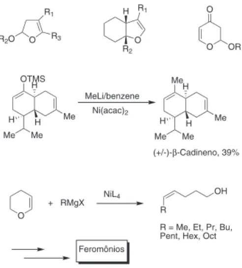 Figura 10. Algumas ciclobutanonas sintetizadas por Wenkert e Bakuzis