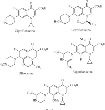 Figura 5. Estrutura proposta para o complexo de Pd(II) com ciproloxacina
