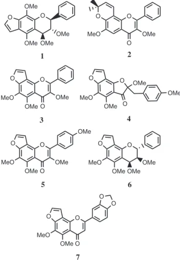 Figura 1. Estruturas dos lavonoides isolados de L. campestris