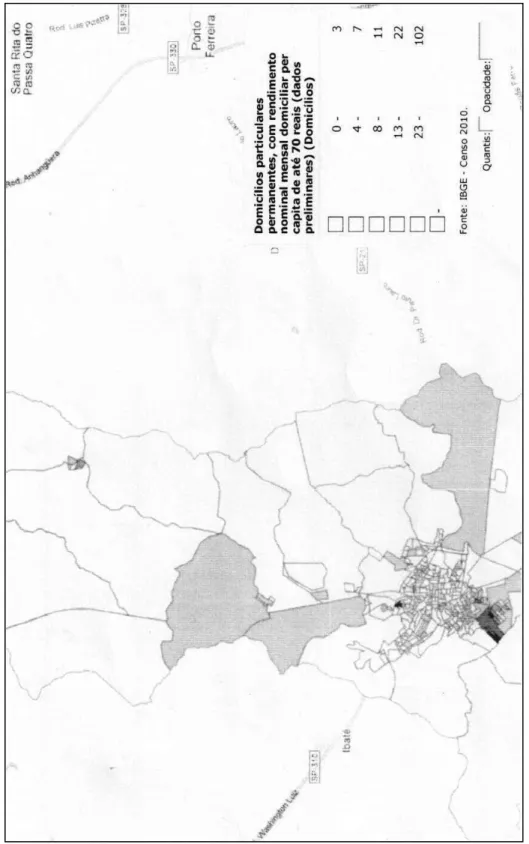 Figura 1: Mapa da Pobreza: Contraste São Carlos (IBGE, 2010) 