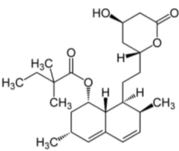 Figura 1. Estrutura química da sinvastatina (CAS 79902-63-9)