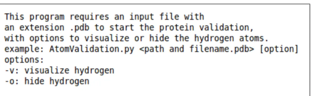 Figura 2.2: Menu do Atom Validation ( LEITE , 2012)