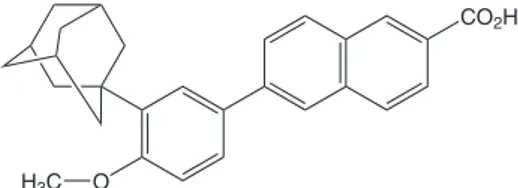 Figura 1. Estrutura molecular do adapalenoO