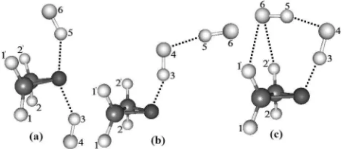 Figura 6. Pontos críticos de ligação (BCP) e caminhos de densidade eletrônica  para o isômero (c) do complexo de hidrogênio C 2 H 4 O…2HF