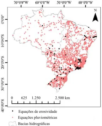 Figura 2. Estações pluviométricas selecionadas para o  cálculo do índice de erosividade.