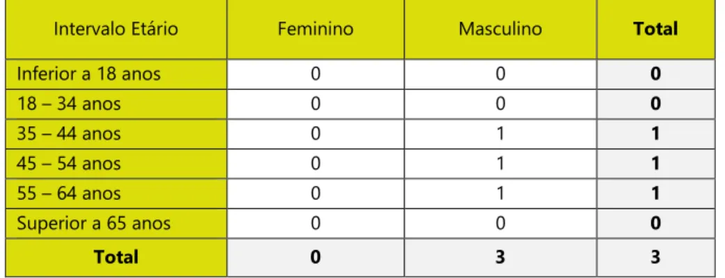 Tabela 4 – Distribuição dos Trabalhadores por Género e Grupo Etário