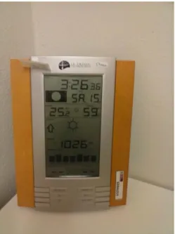 Figura 6 - Estação meteorológica usada no controlo das condições ambientais de  calibração