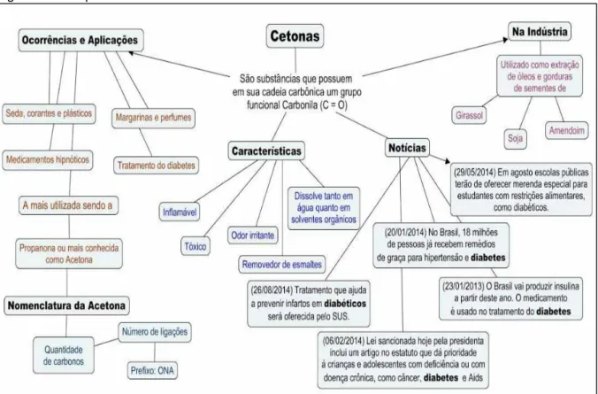 Figura 14 – Mapa conceitual Cetonas 