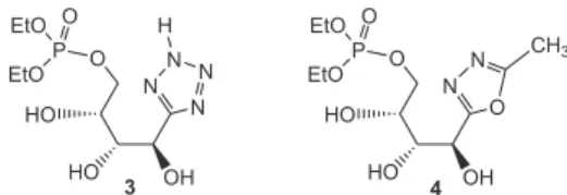 Figura 2. Estruturas químicas dos pró-fármacos potenciais 3 e 4
