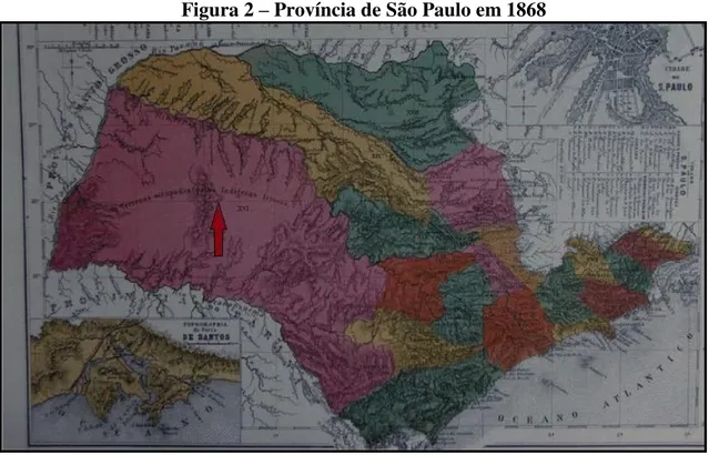 Figura 2 – Província de São Paulo em 1868 