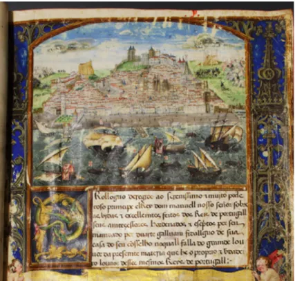 Fig. 3. António de Holanda. View of Lisbon in Crónica de D. Afonso Henriques de Duarte de Galvão