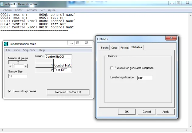 Figure 19: Forth block of 10 patients. Sequence provided by the random allocation software