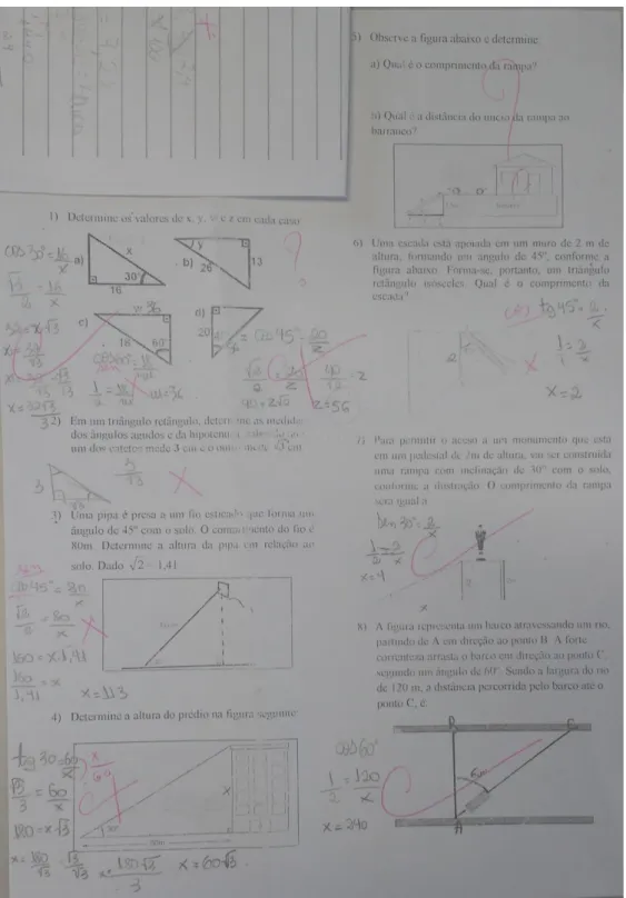 Figura 6.4: Prova corrigida pela professora Valéria 