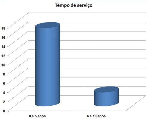 Gráfico 3 – Tempo de Serviço.