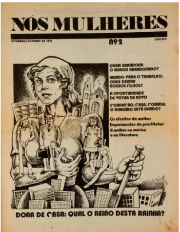 Figura 2 – Capa do Jornal Nós Mulheres, edição de número 2, de 1976