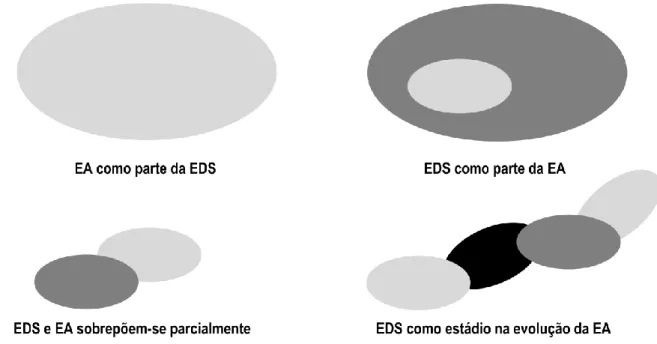 Figura 2.4 – Representação das perceções sobre EA e EDS (extraído e adaptado de Hesselink et al., 2000, p