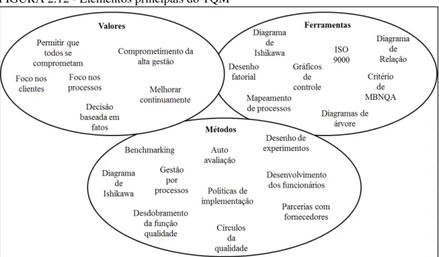 FIGURA 2.12 - Elementos principais do TQM 
