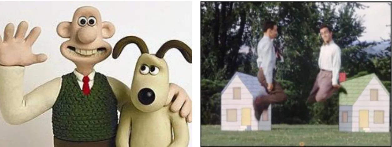 Ilustração  14  -  Estúdios  Aardman  Animations,  Wallace  and Grommit, Claymation 1989 - dias de hoje 