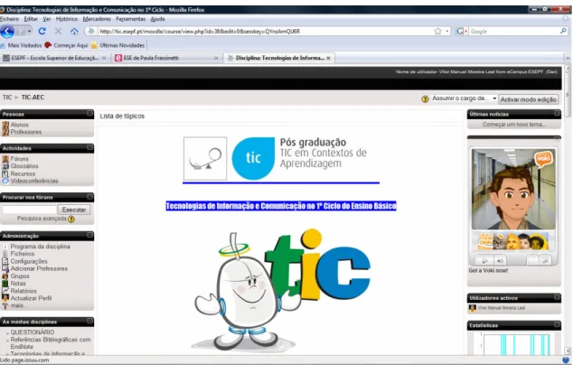 Figura 1 – Site: Página inicial  