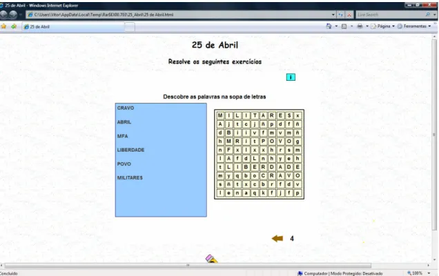 Figura 15 – Site: Sopa de letras  