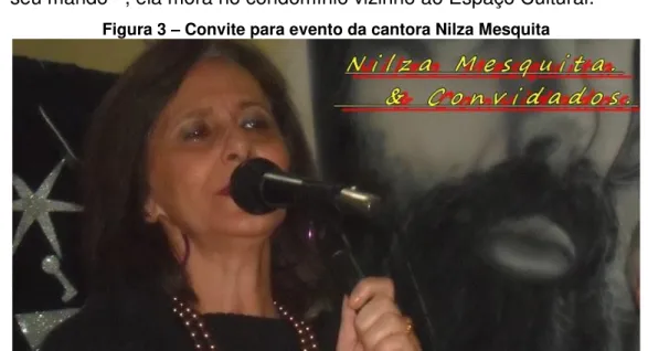 Figura 3  –  Convite para evento da cantora Nilza Mesquita 
