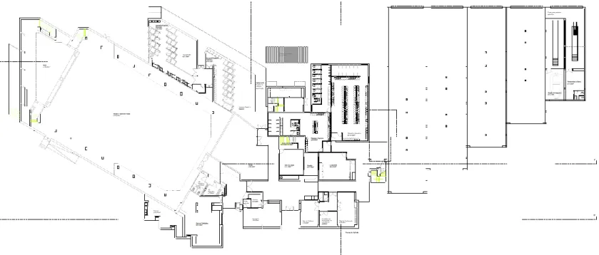 Figura 42 – Planta do proposto do projeto – planta do 1º andar  - “Requalificação/Ampliação de Quartel de Bombeiros do Montijo”