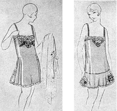 FIGURA 4  – Step-ins, publicidade anos 20  Fonte: http://www.victoriana.com/Fashion/1920s/lingerie.htm 