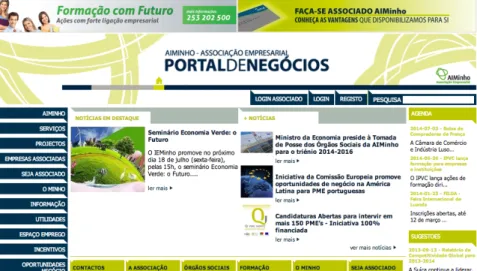 Fig. 021  Homepage site  AIMinho. Fonte www.