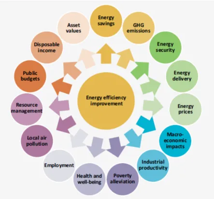 Figura 2.6: Múltiplos benefícios da eficiência energética.