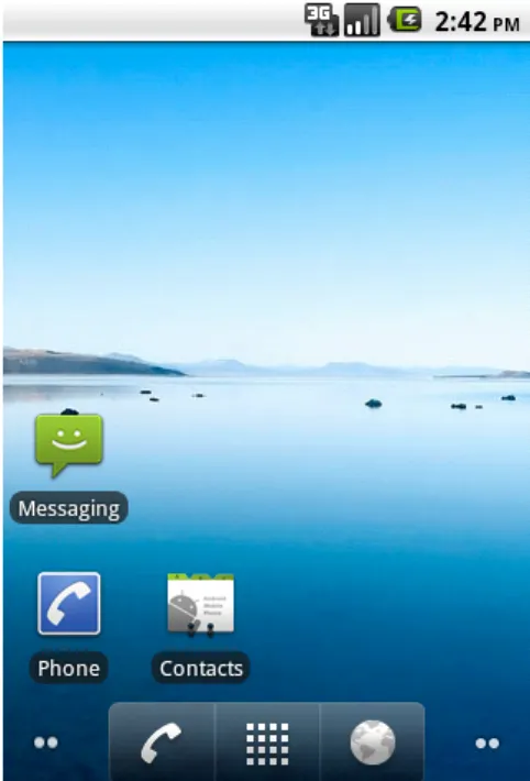 Figura 2.7: GUI home do Android 2.2.